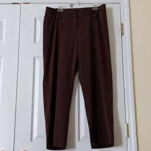 Just My Size brown polyester rayon pants size 18